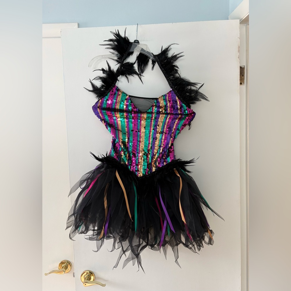 Art Stone The Competitor sequin feather ballet dance costume adult medium MA
